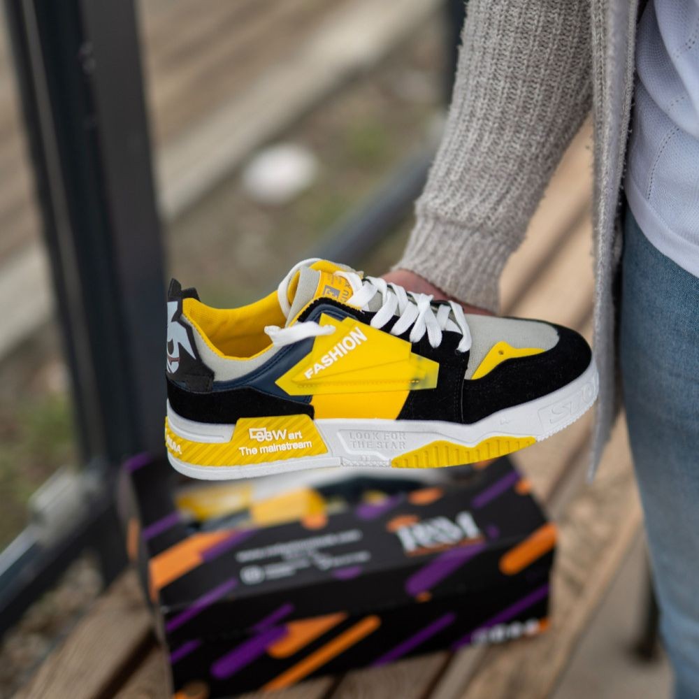 RM Fashion Muške patike RM695, Žuto-crne