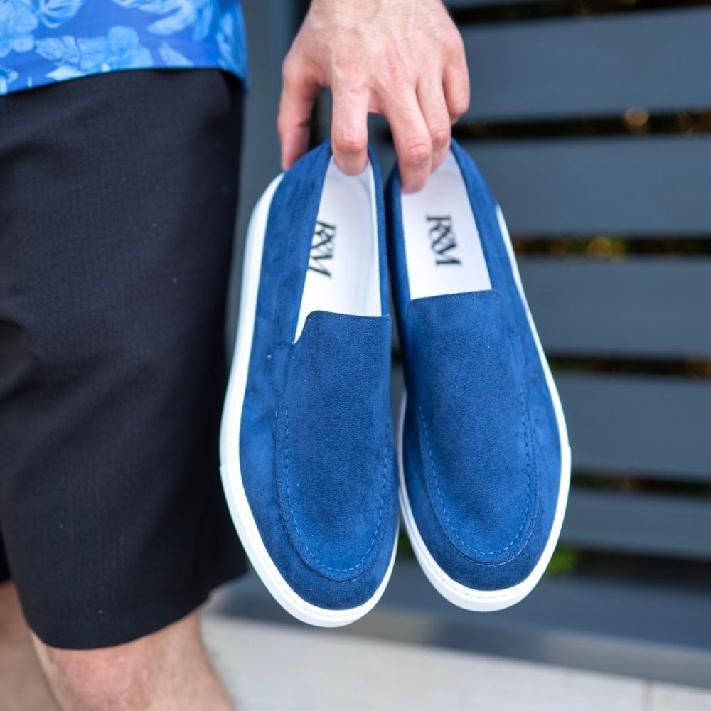 RM Fashion Muške mokasine RM717, Plave