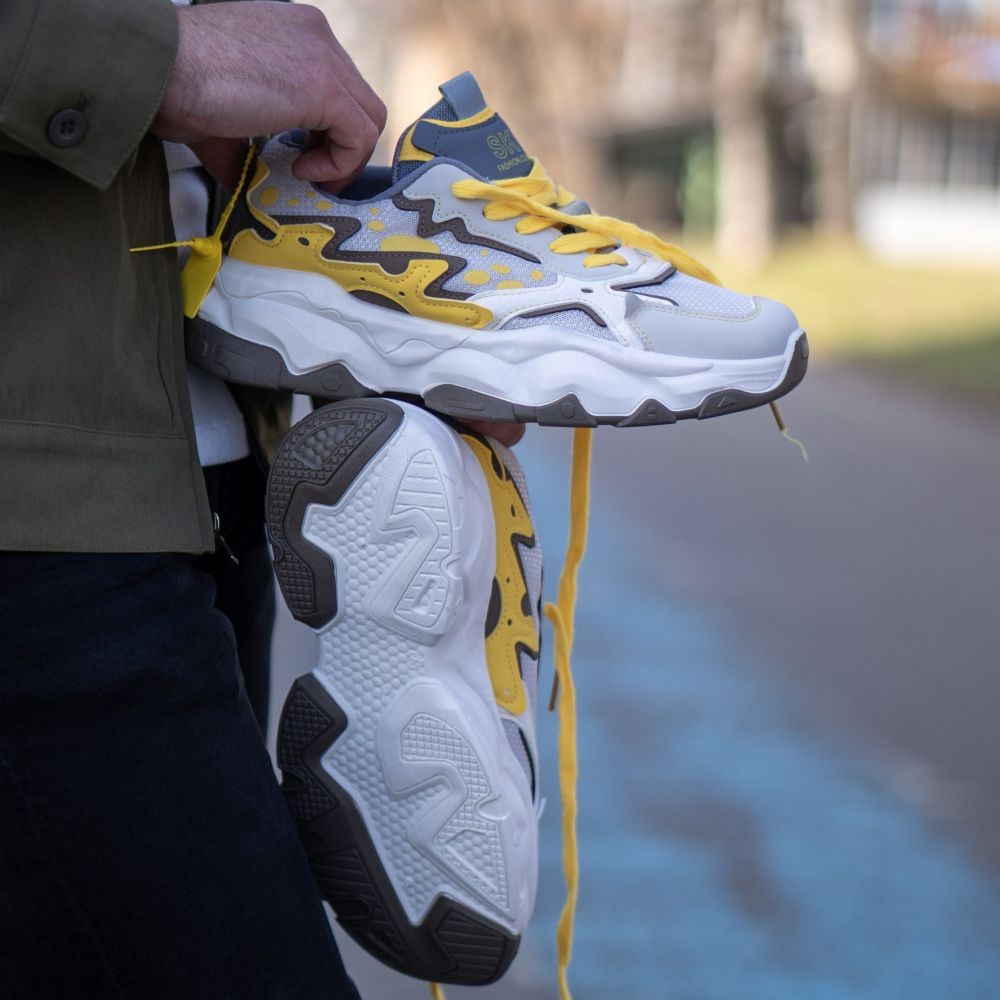 RM Fashion Muške patike RM650, Svetlosivo-žute