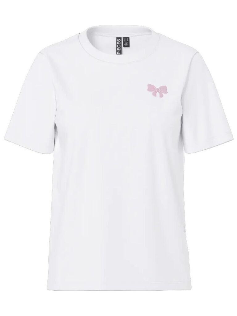 Pieces Ženska majica Ria, Kratki rukav, Bela