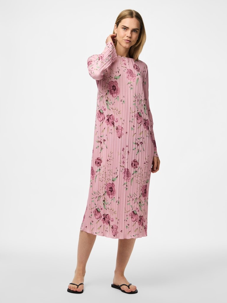 Pieces Ženska haljina Amber, Midi, Roze