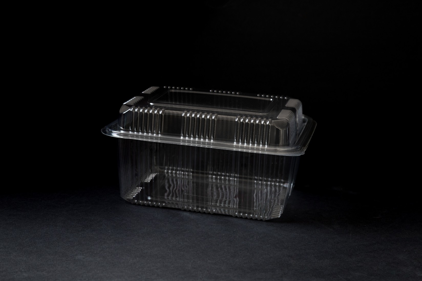 Ambalaže, Povišen poklopac, Pet, Za 2 kolača, 1000 ml, 100 komada