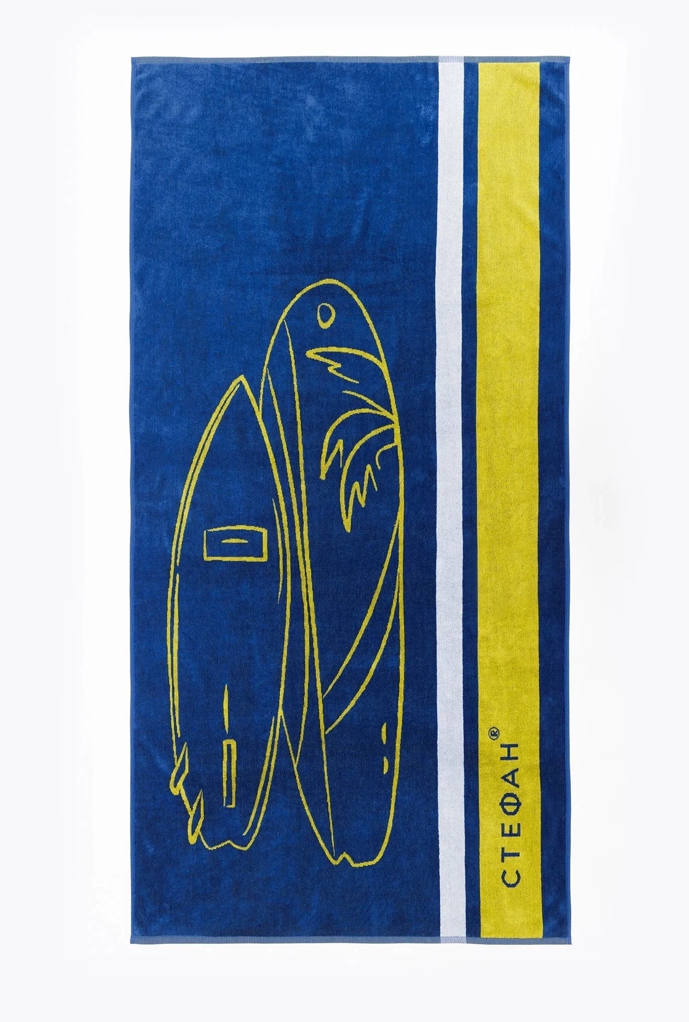 STEFAN Peškir za plažu Surf, 90x180, Teget-žuti