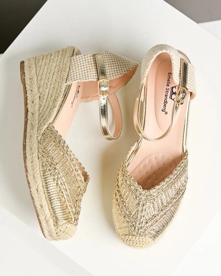 Emelie Strandberg Ženske sandale S417, Zlatne boje