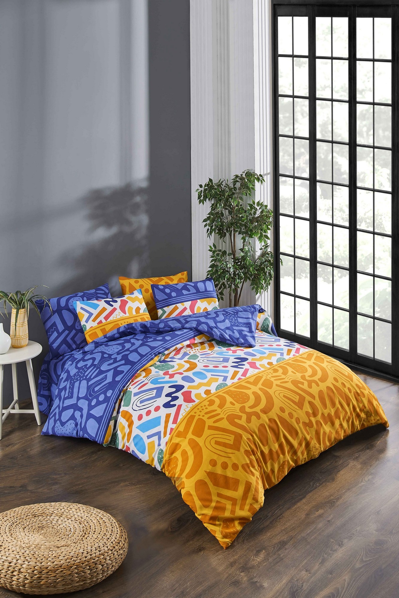 L'essentiel Maison Komplet posteljine Doodle, 160x220cm,100x200cm, Šarena