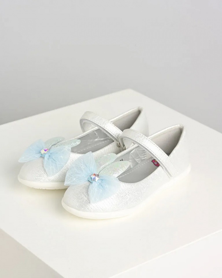 Emelie Strandberg Baletanke za devojčice D634, Srebrne boje