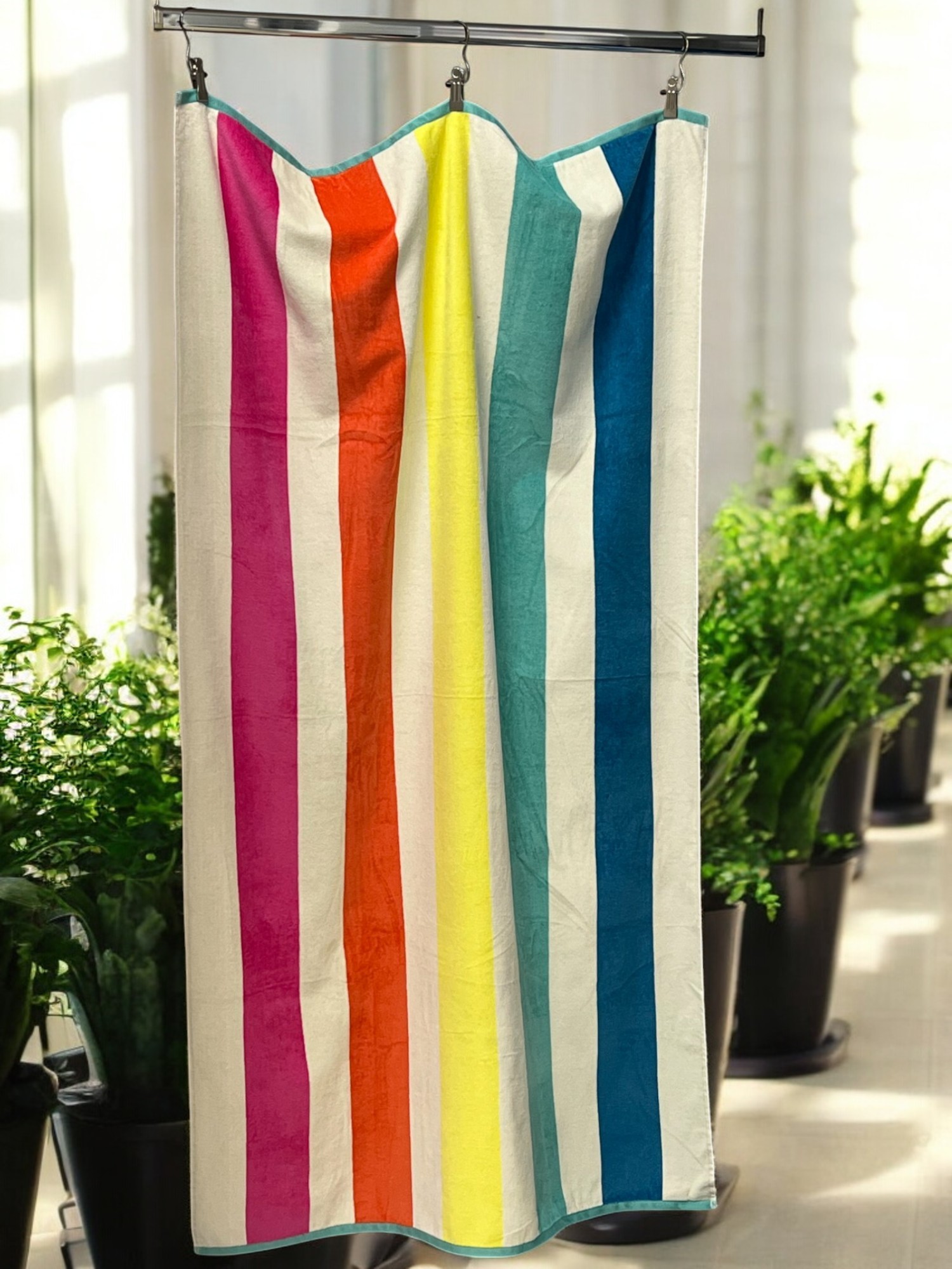 Viktorija Plažni peškir Rainbow Vibes 174x103cm 100% pamuk