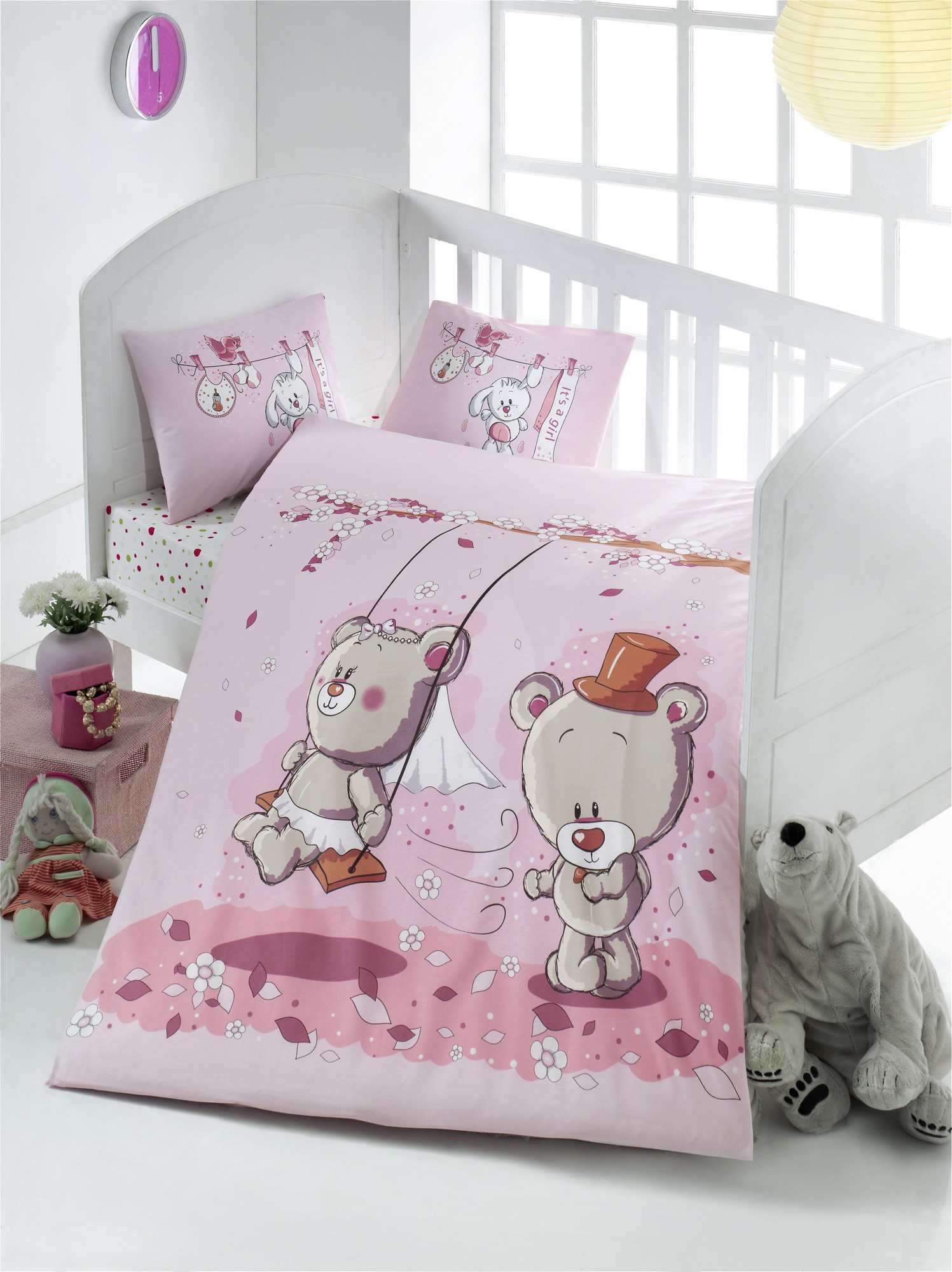 L'essentiel Maison Posteljina za bebe Pink Dream , 100x150cm, Roze