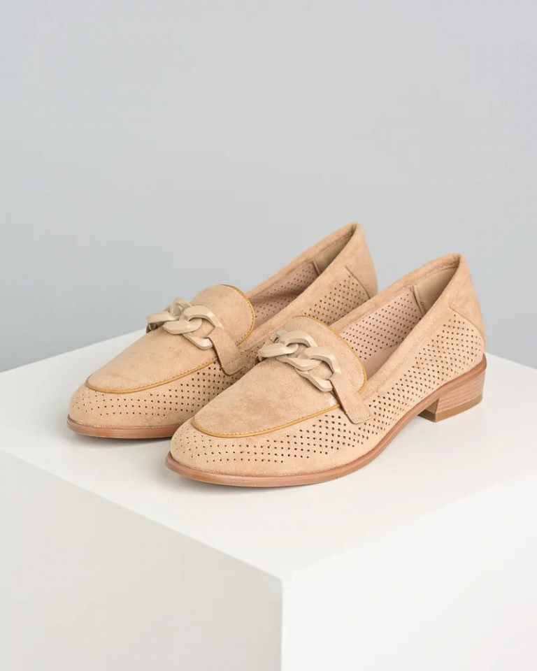 Emelie Strandberg Ženske mokasine C2348, Bež