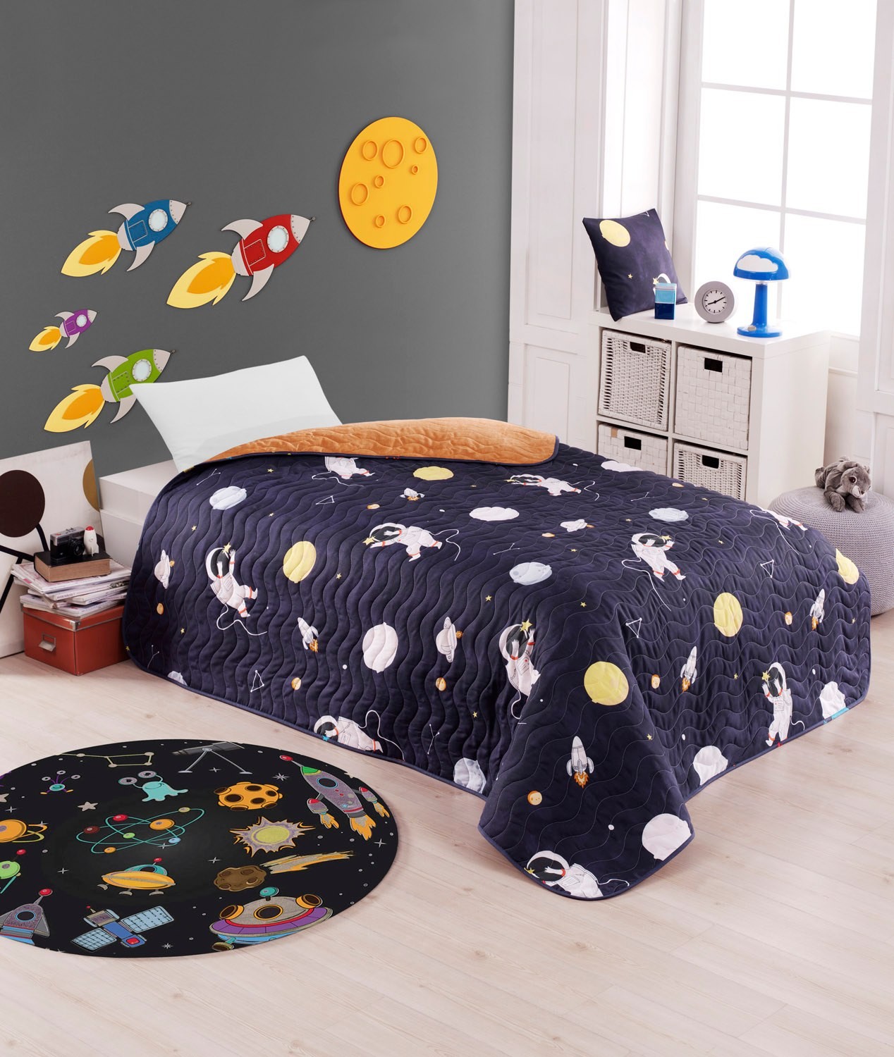 L'essentiel Maison Set Single posteljine Astron, 140x200cm, Crni