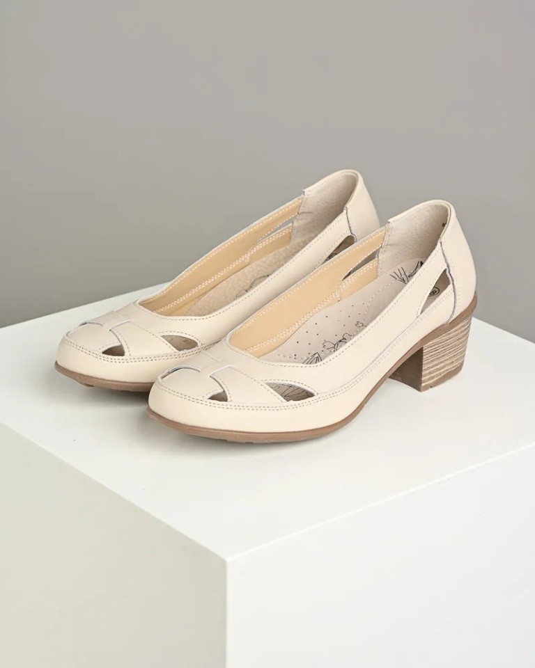 Cherry time Ženske kožne cipele 4204, Bež