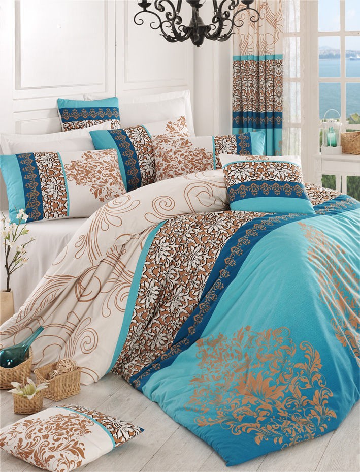 L'essentiel Maison Komplet posteljine Katre, 160x220cm, Tirkizna