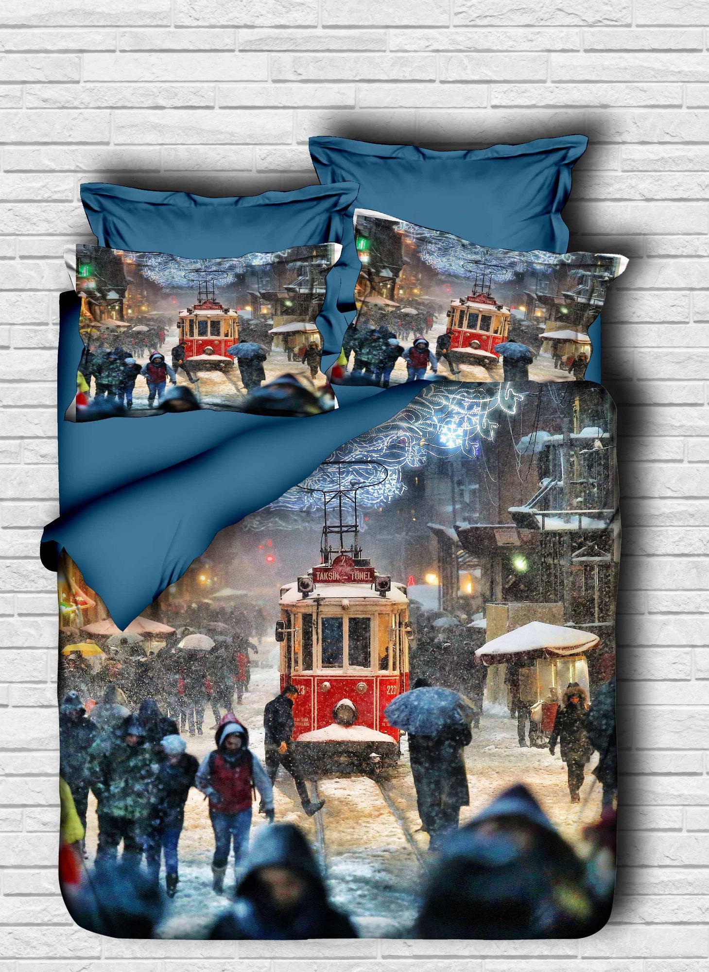 L'essentiel Maison Set Double posteljine 148, 200x220cm, Teget