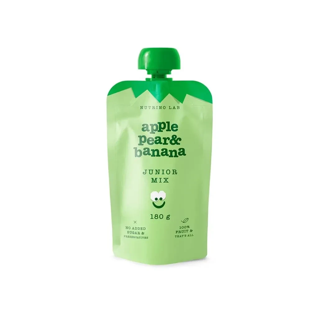 Nutrino Lab Voćna kaša Junior Mix Jabuka, kruška i banana, 180 g