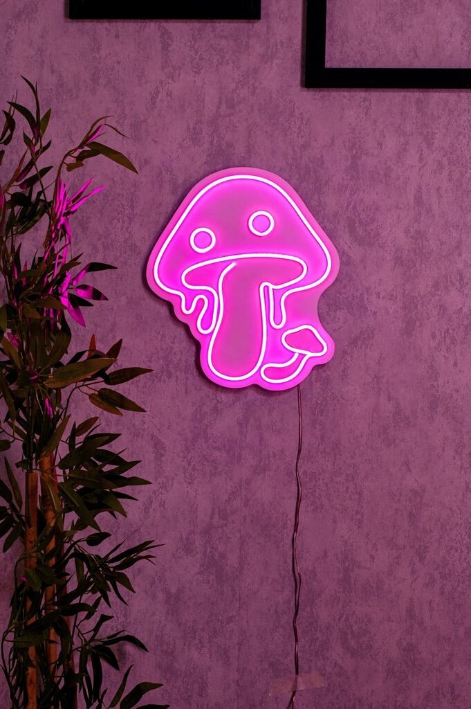 Wallity Dekorativna LED rasveta Mushrooms, 30x30x3cm, Roze