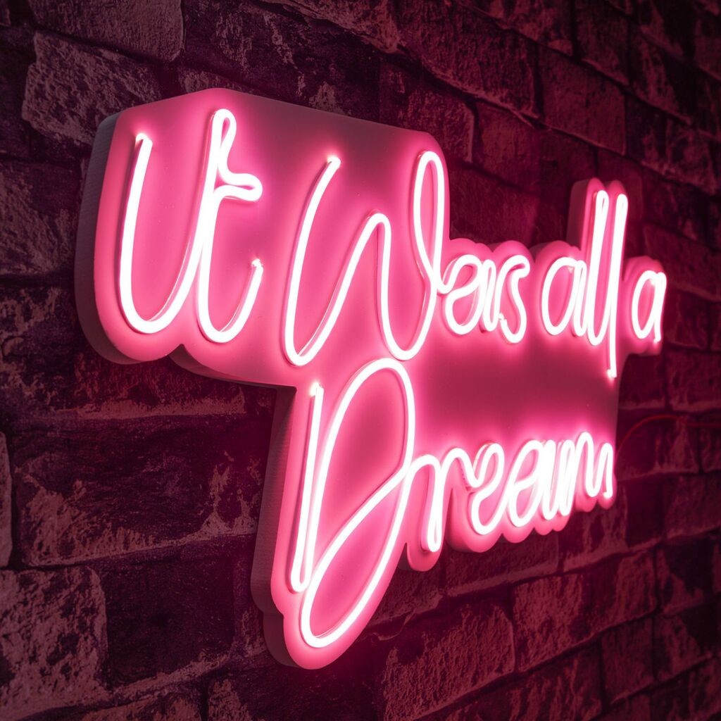 Wallity Dekorativna LED rasveta It was all a Dream, 31x60x2cm, Roze