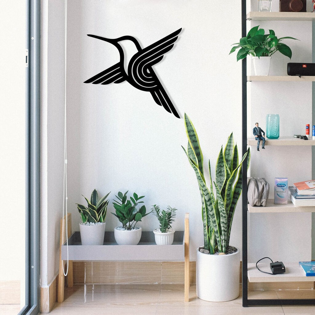 Wallity Zidna dekoracija Ari Kusu, 54 x 50 cm,  Crna