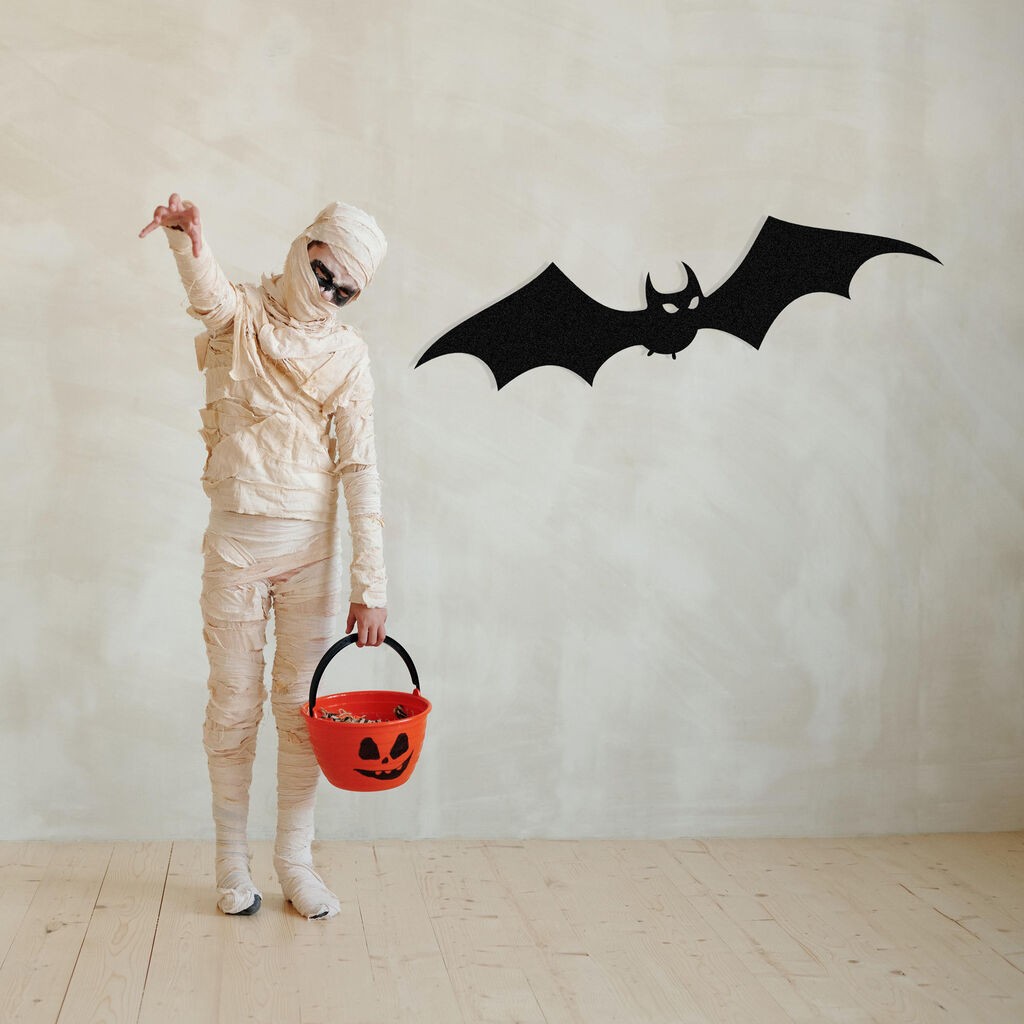 Wallity Zidna dekoracija Halloween 12, 70 x 17 cm,  Crna