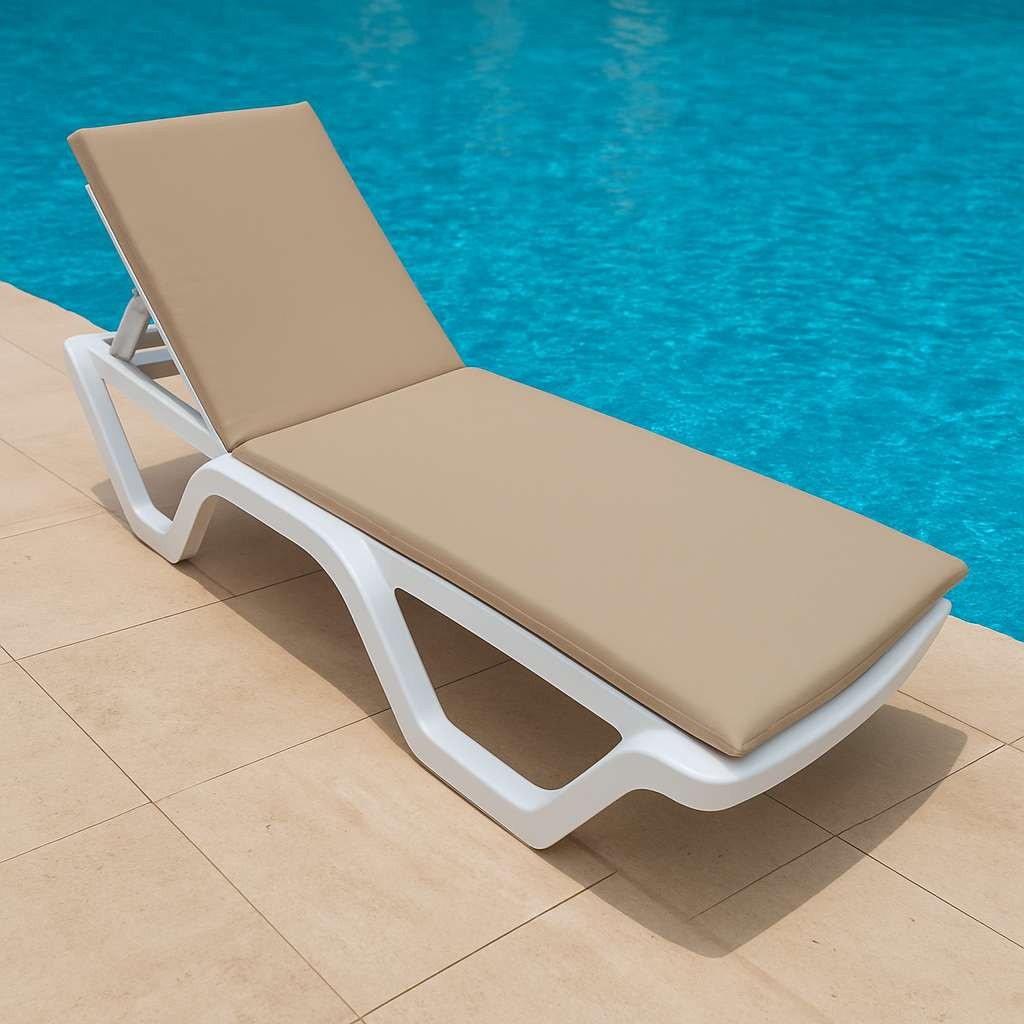 Atelier del Sofa Jastuk za ležaljku Sunny, 100x60x80 cm, Krem