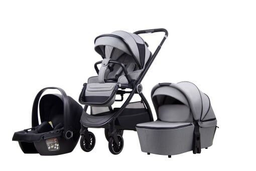 La Mama Kolica za bebe 3u1 Trio, Siva