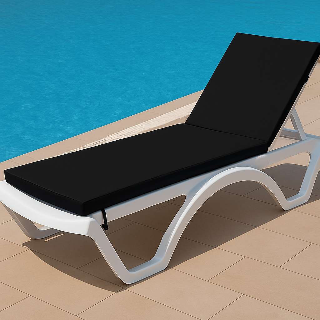 Atelier del Sofa Jastuk za ležaljku Sunny, 100x60x80 cm, Crni