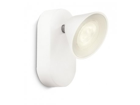 Philips Spot lampa Tweed, 1x3W, SELV, Bela