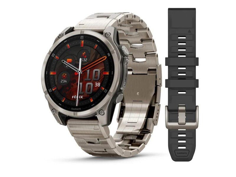 Garmin Pametni sat Fenix 8 47, Amoled, Sapphire 010-02904-40, Titanijum