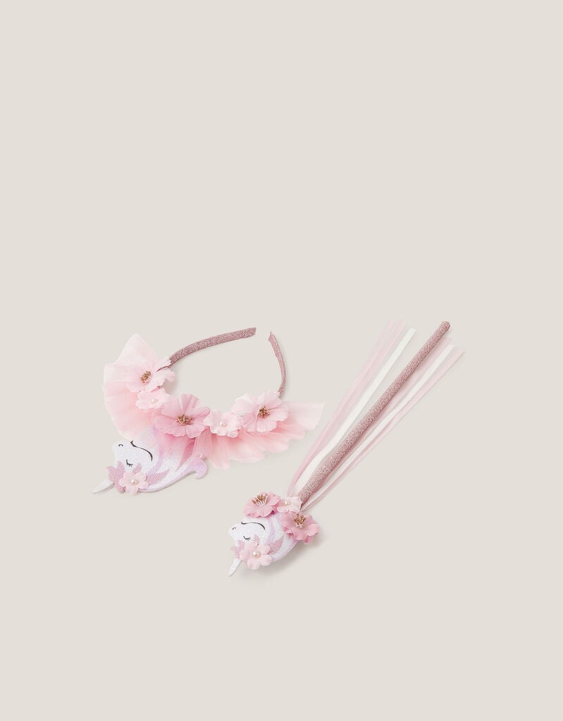 Monsoon Dečiji kostim Traka za glavu i štapič, Roze