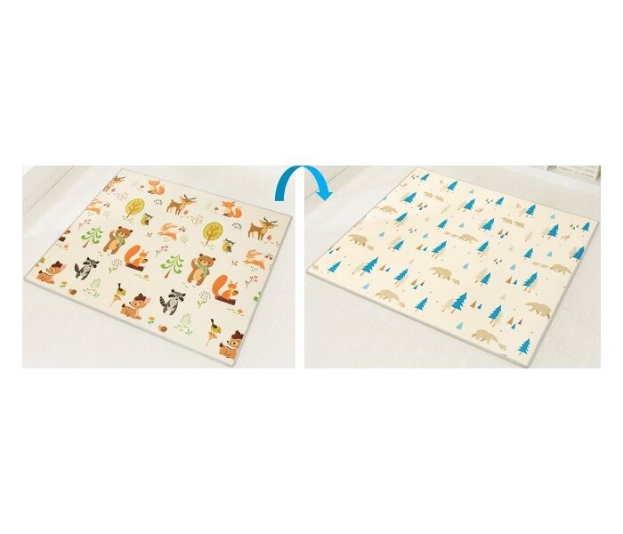 Duck & Bear Podloga Za igru bebe Bebe životinje i medvedići, 180x200x1 cm, Šarena