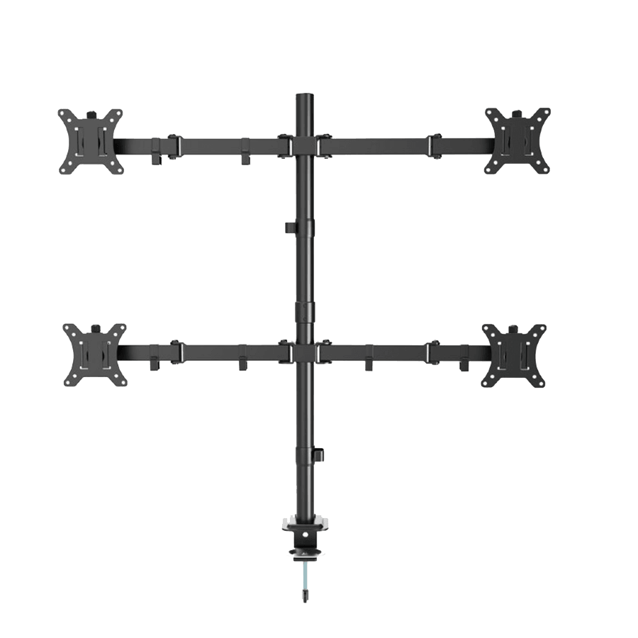 Gembird nosač za četiri monitora MA-D4-01, nosač za sto, nagibni, okretni, 13"-32", do 10 kg
