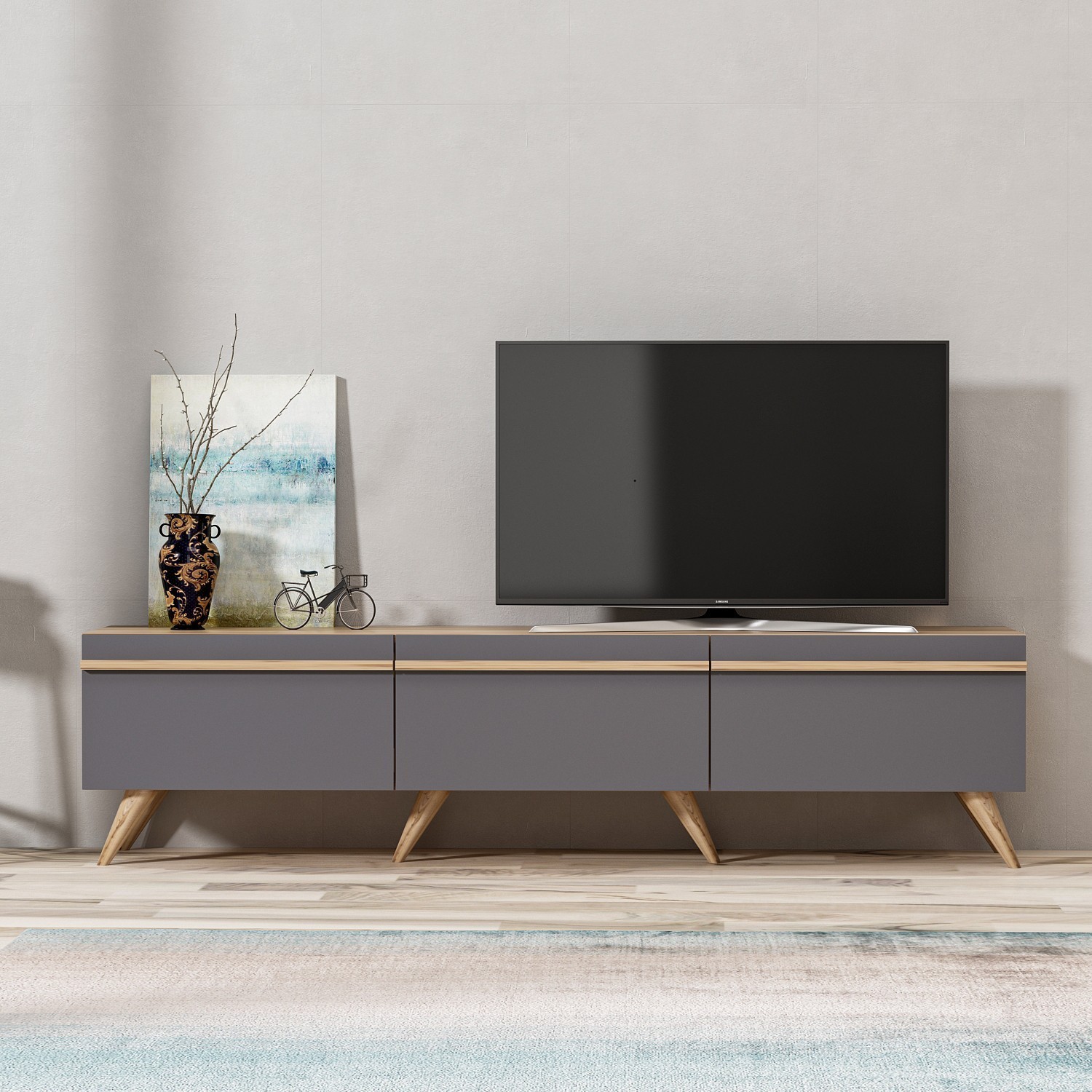 Hanah home TV Komoda Amsterdam Antracit