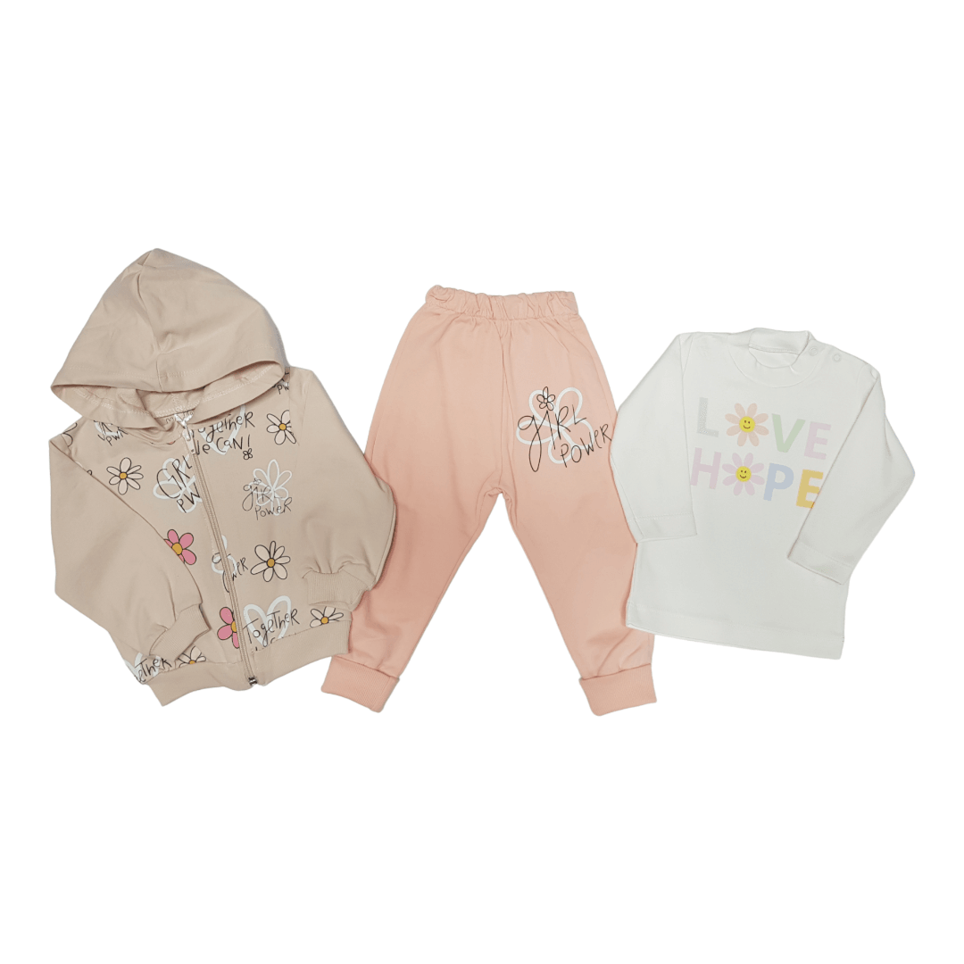 HAJDI BABY Komplet za bebe, Roze-beli