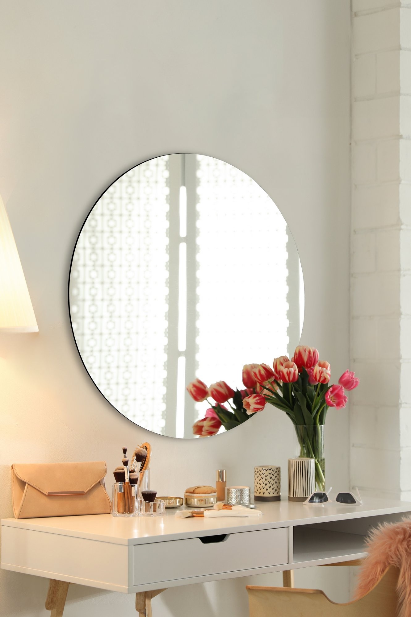 Hanah Home Ogledalo Srebrno