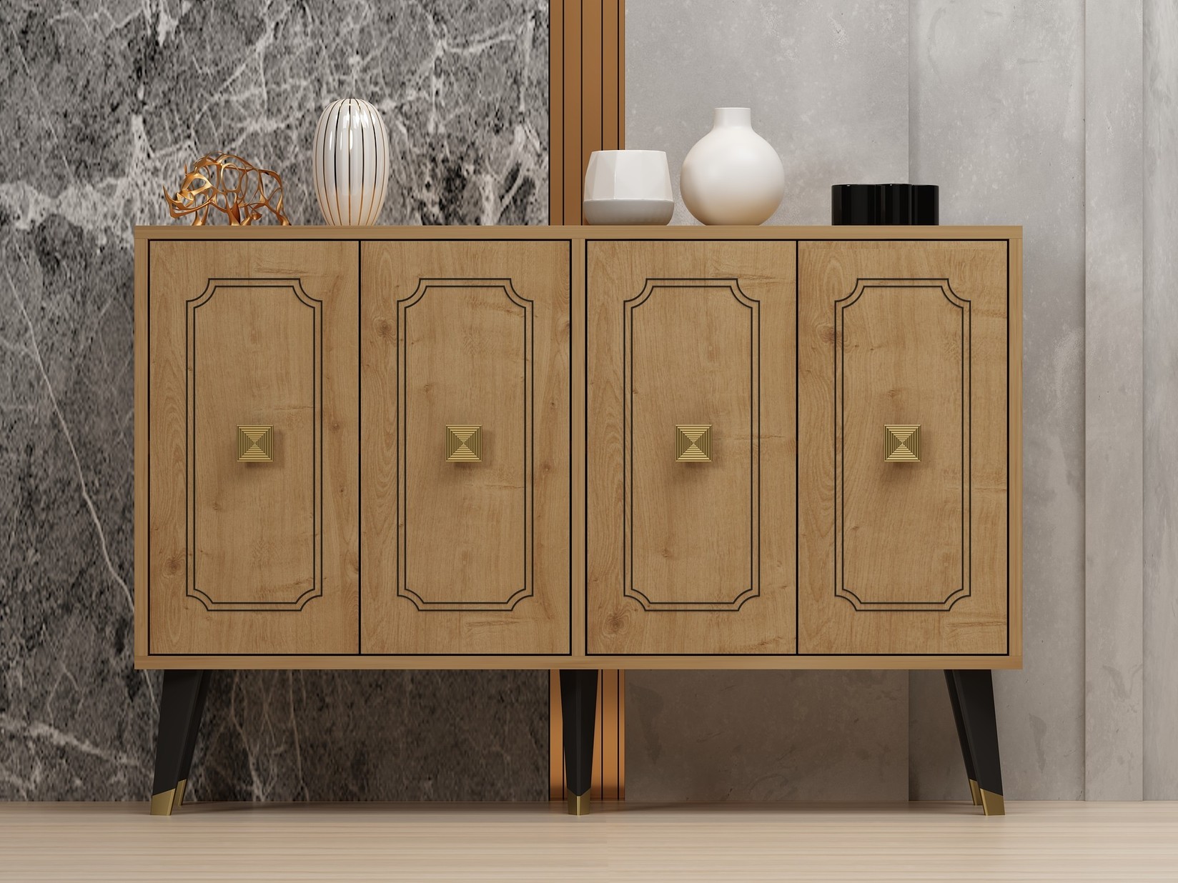 Hanah Home Komoda Roland 120x80x30cm Hrast