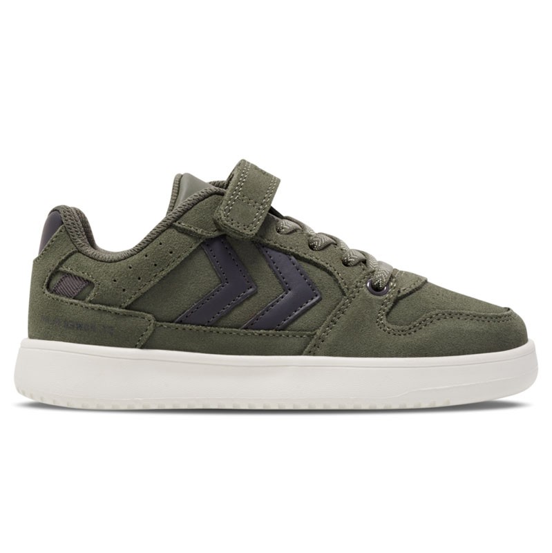 HUMMEL Patike za dečake St. power play suede jr, Maslinasto-crne