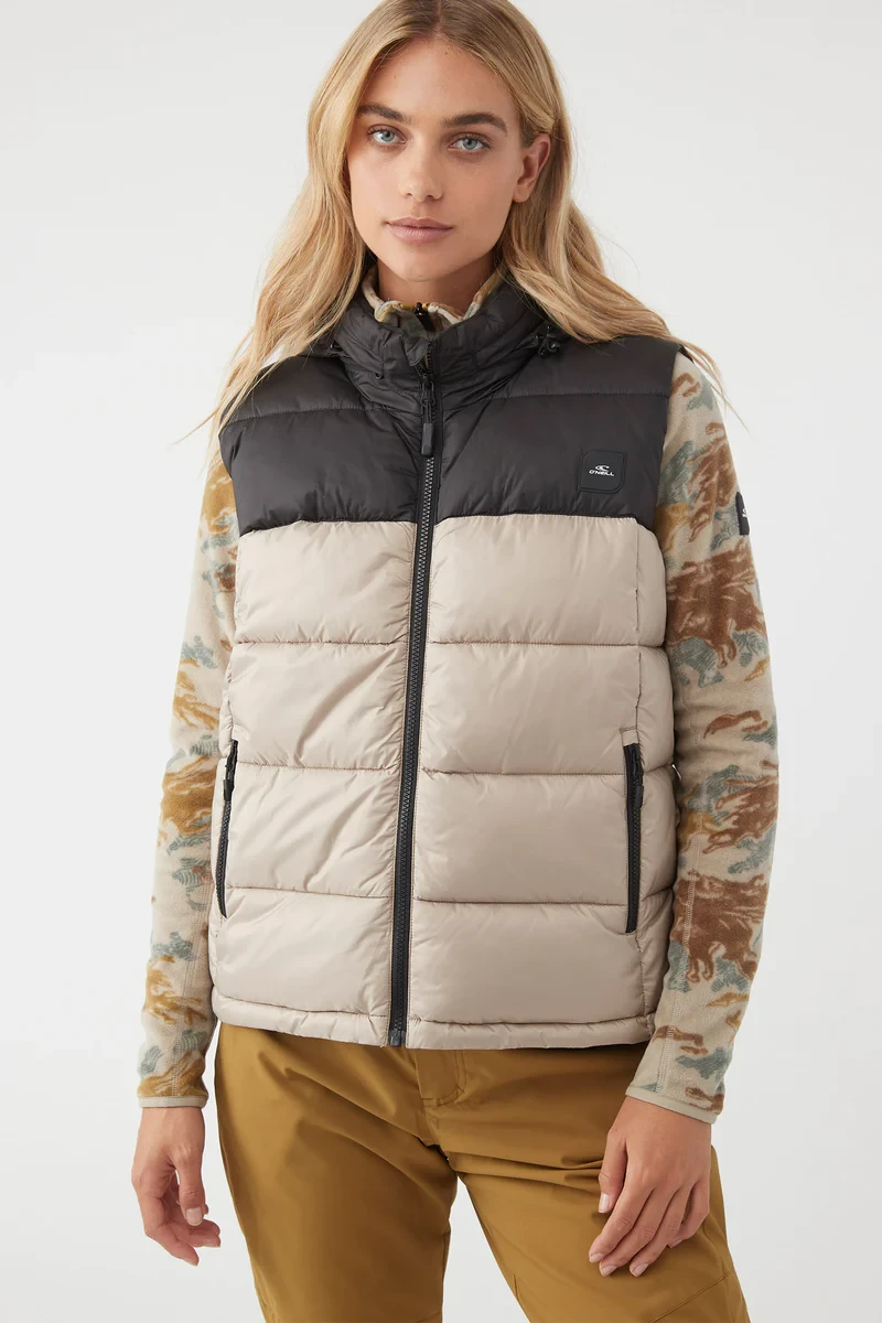 O'NEILL Ženski prsluk Original’S Puffer Vest, Krem