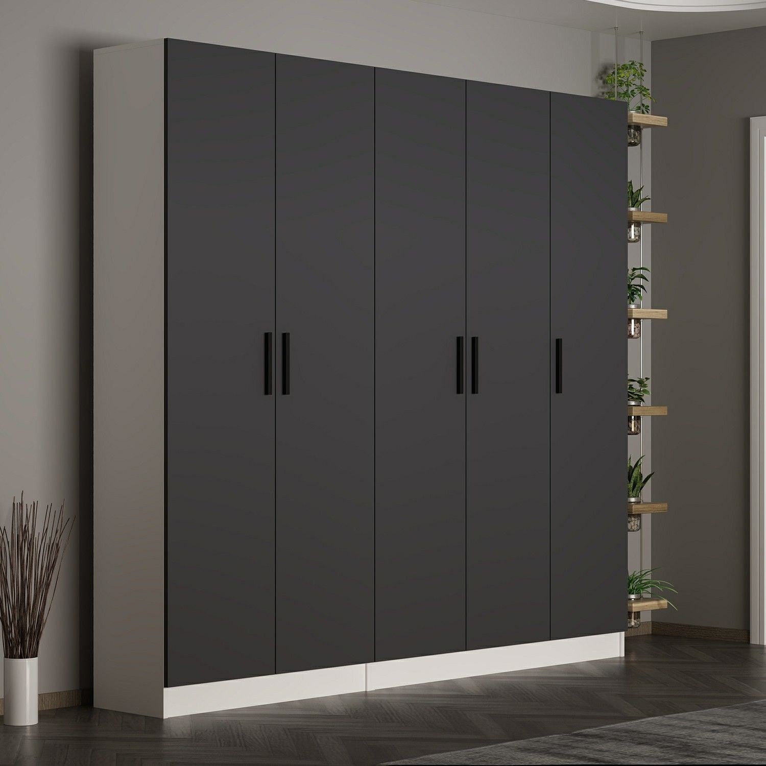 Hanah Home Komplet predsoblje Noah, Antracit