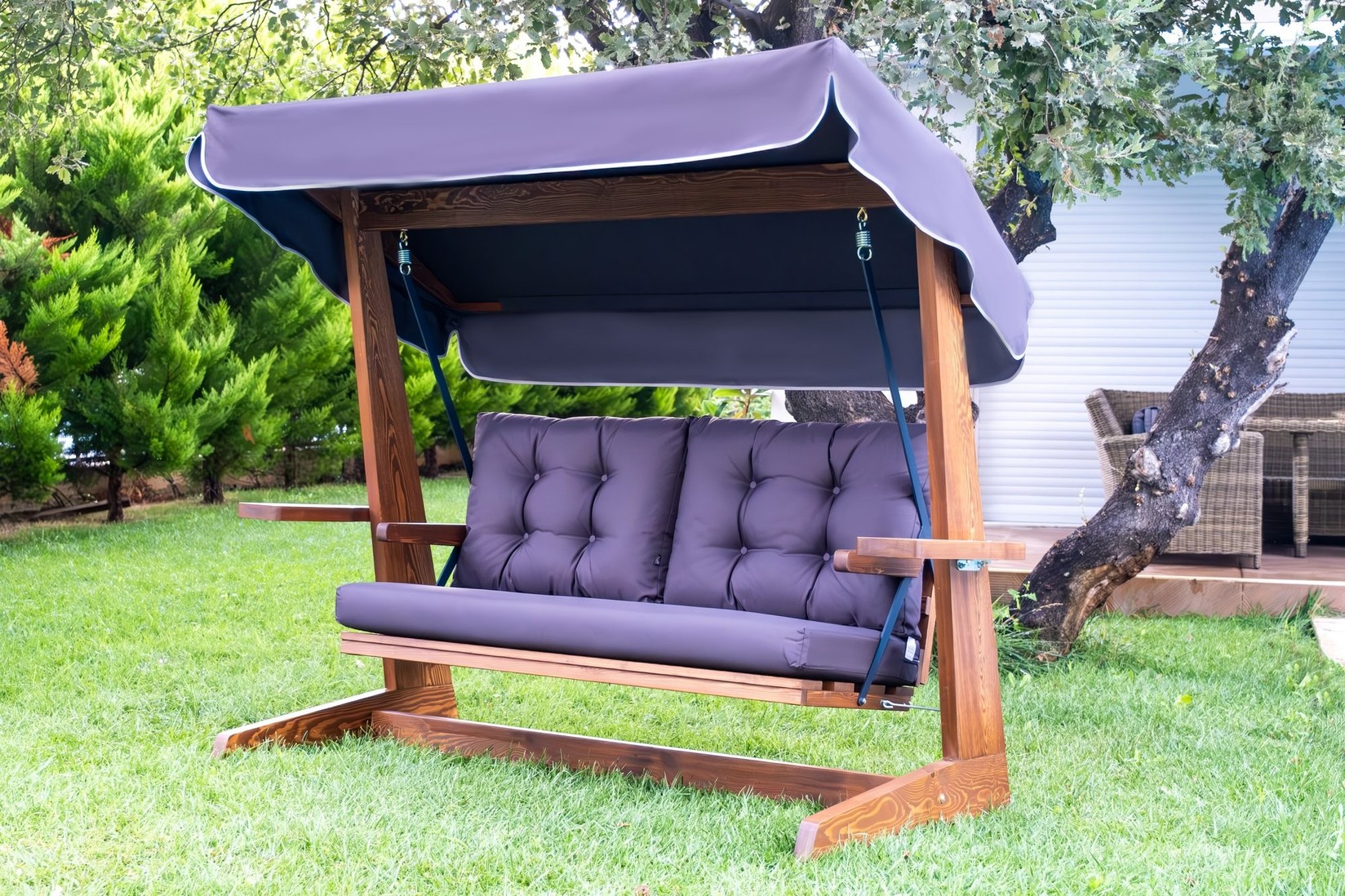 Hanah Home Baštenska ljuljaška Viva 2200 220x175x100cm Antracit