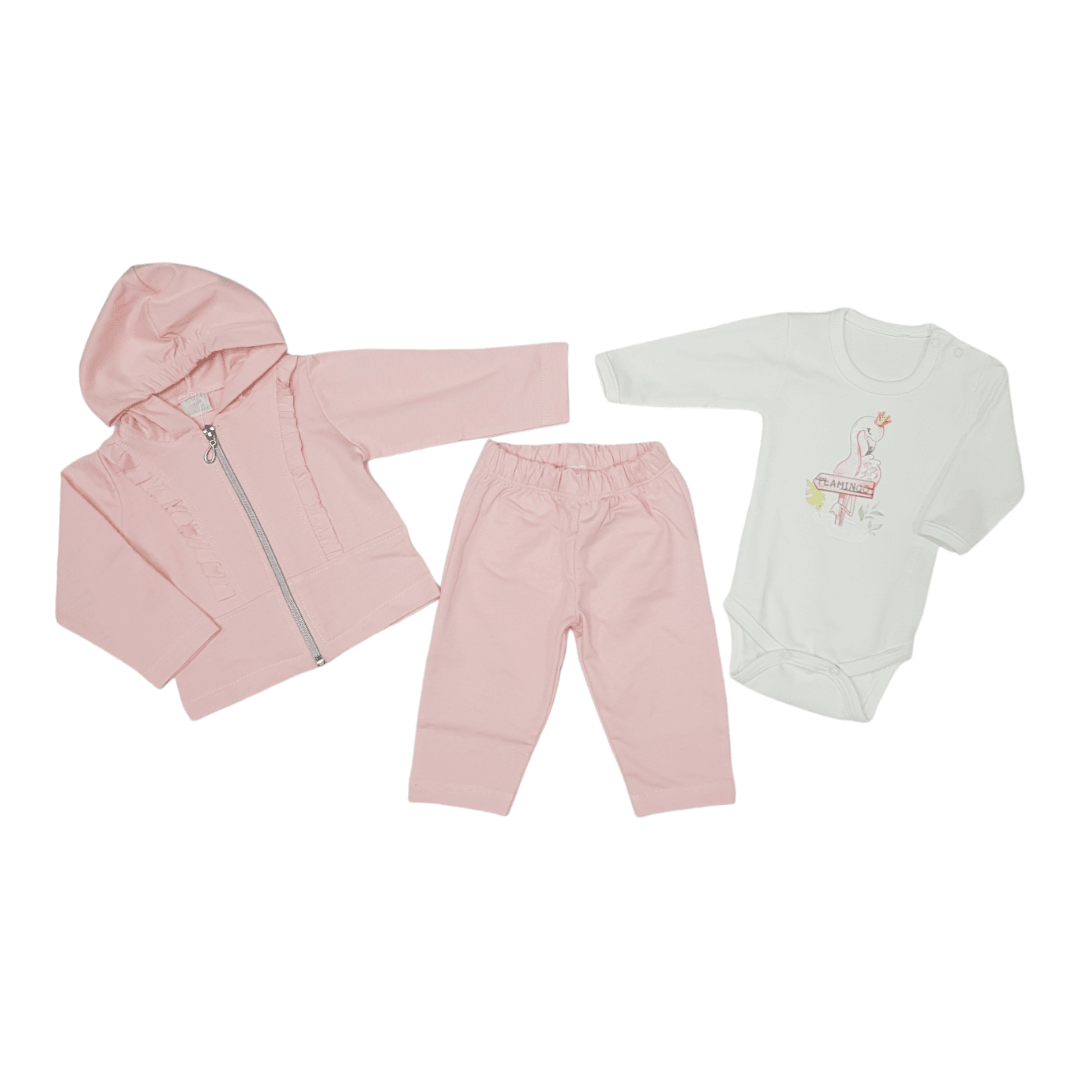 HAJDI BABY Komplet za bebe, Roze-beli