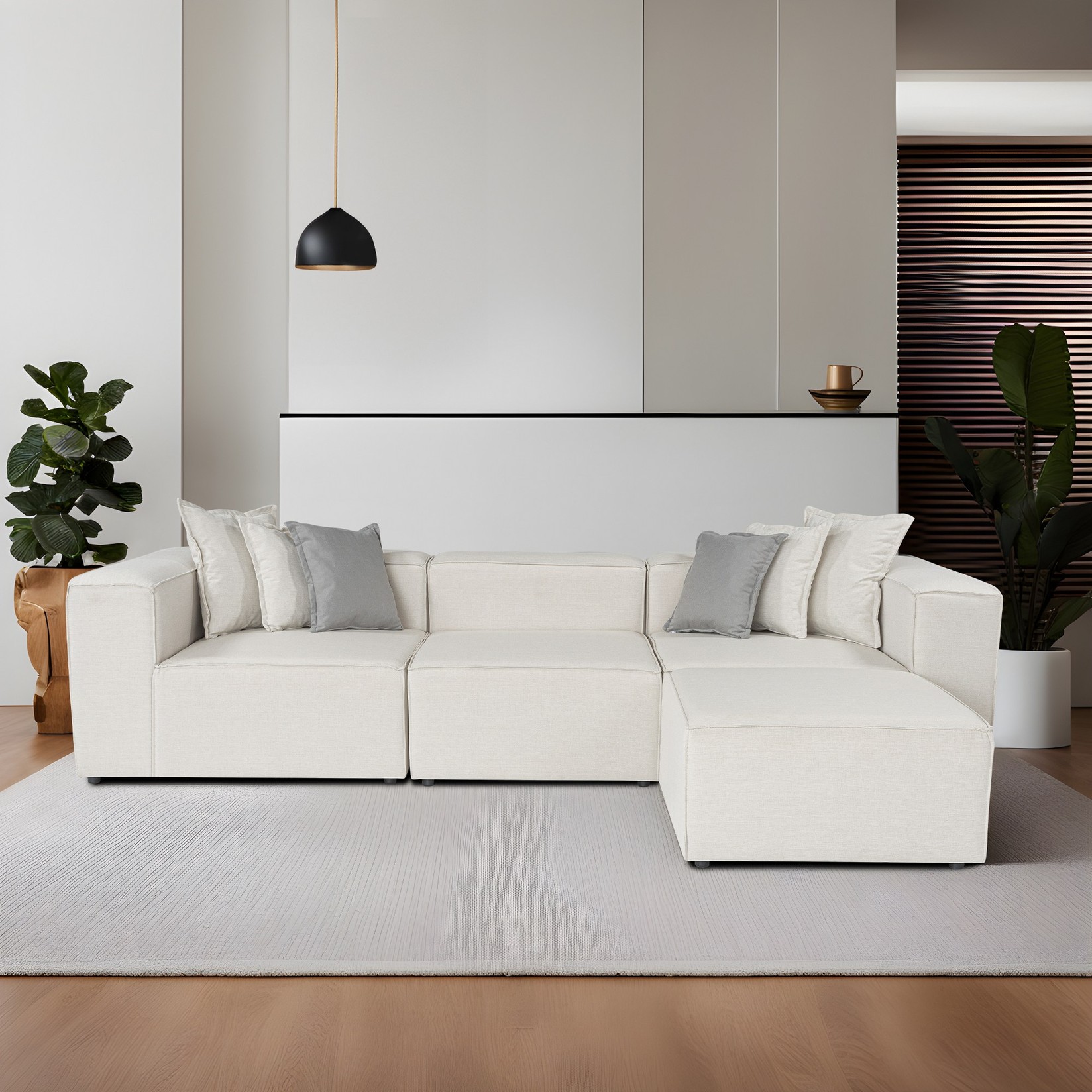 Atelier del Sofa Ugaona garnitura Frida 4 Bež
