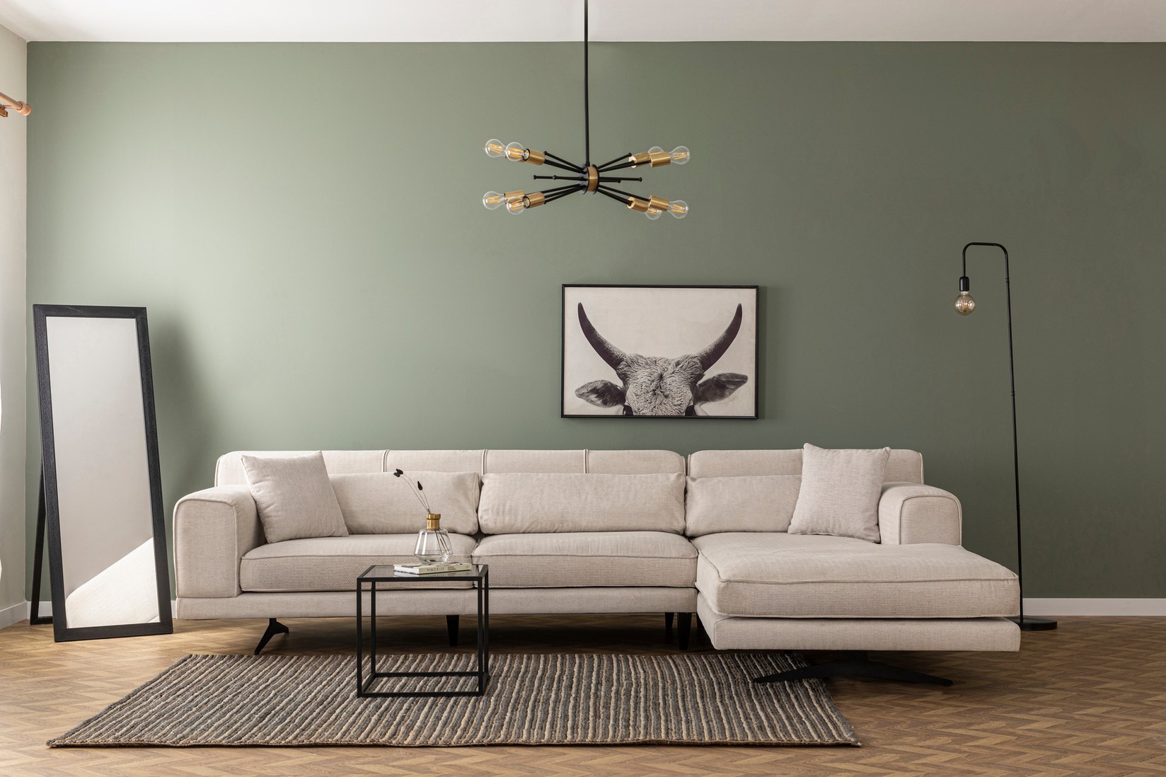 Atelier del Sofa Ugaona garnitura Jivago Bež