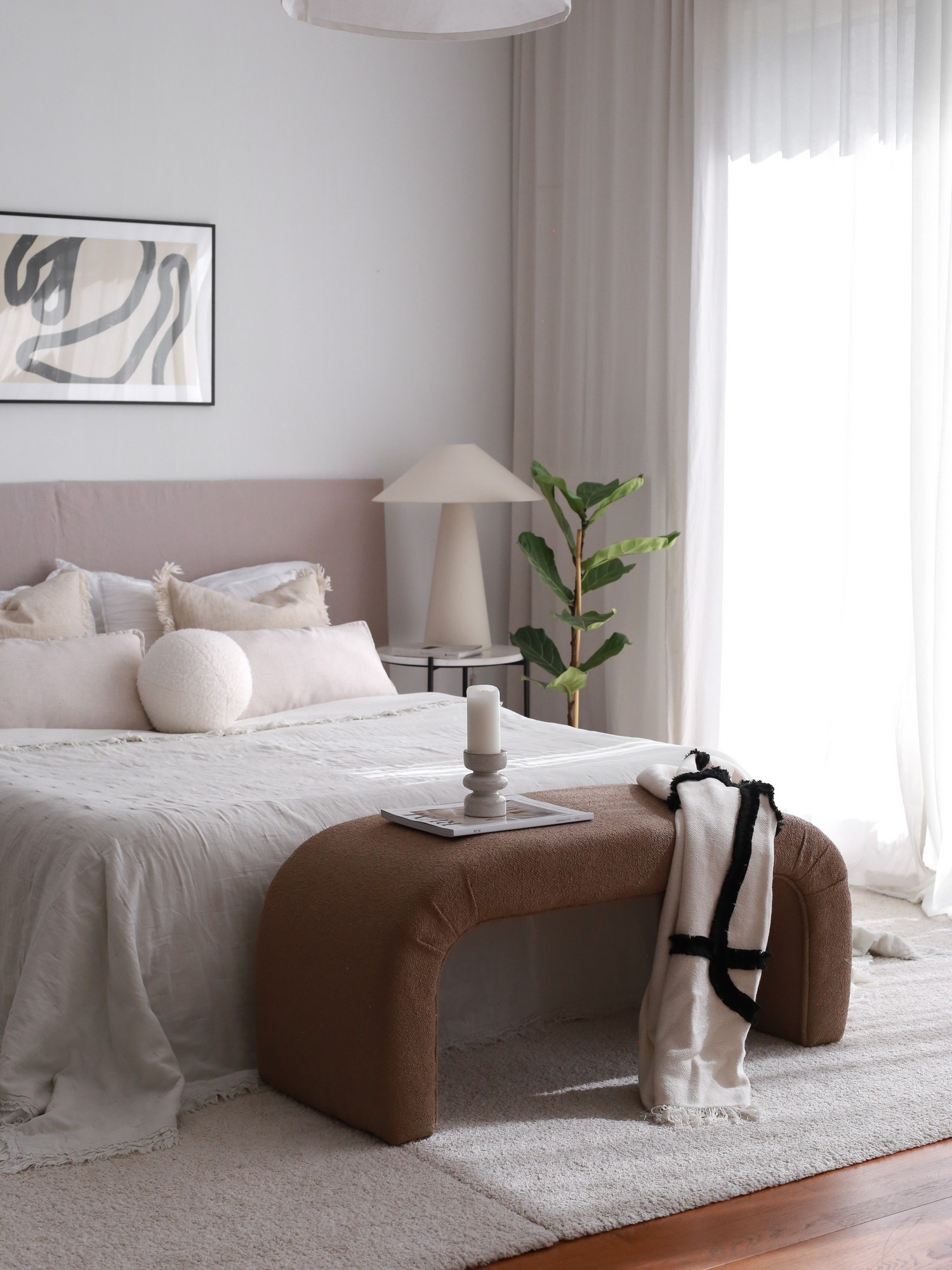 Atelier del Sofa Tabure 106x45x46cm, Braon