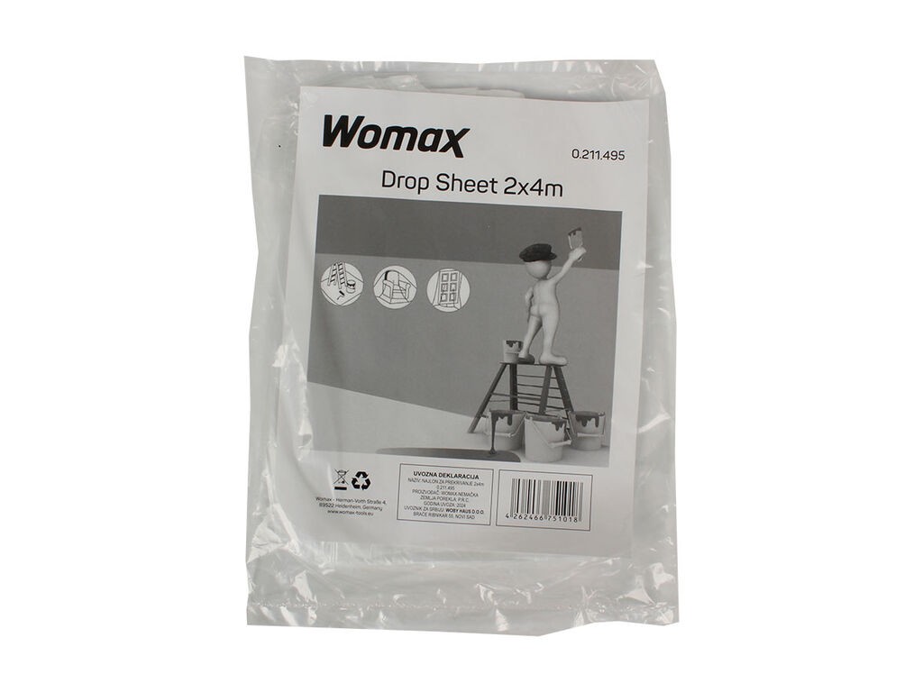 Womax Najlon za prekrivanje, 2x4 m