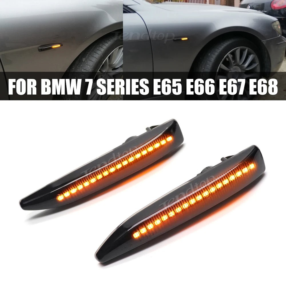 LED Dinamički migavci za BMW Serija 7 E65, E66, Zatamnjeni