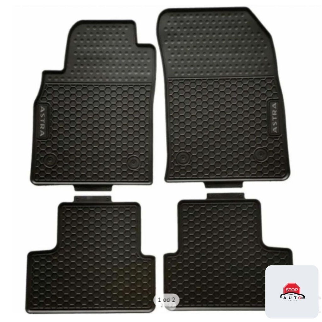 Schweizer Tipske gumene patosnice za Opel Astra G 1998 2004, Crne