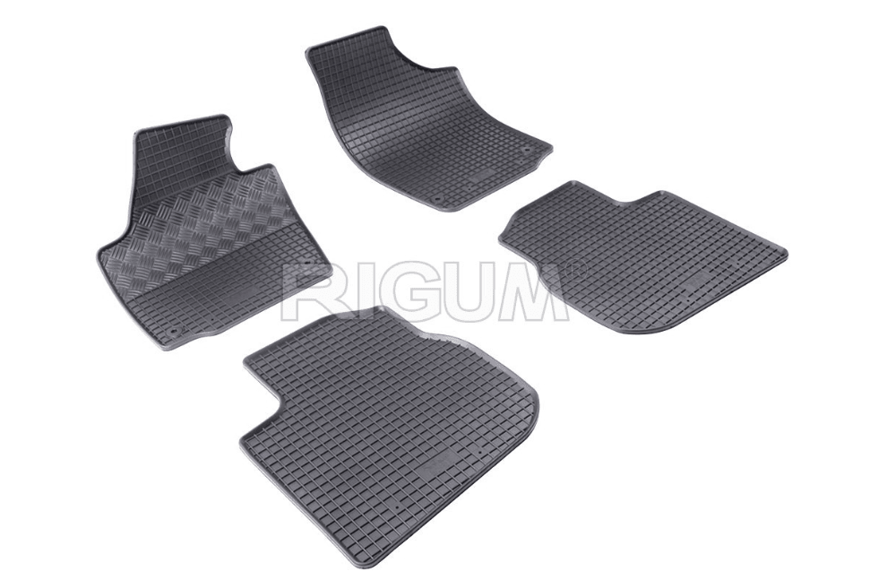 Rigum Tipske gumene patosnice za Škoda Rapid 2012, Crne