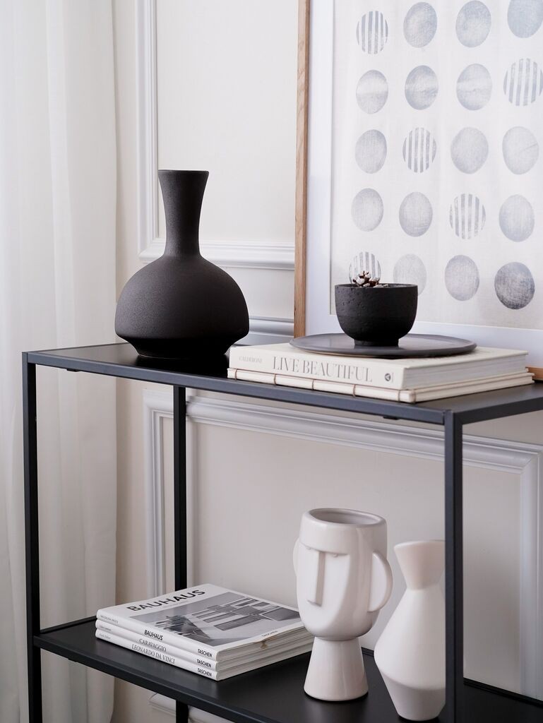 Aberto Design Dekorativna vaza BSI170, Crna