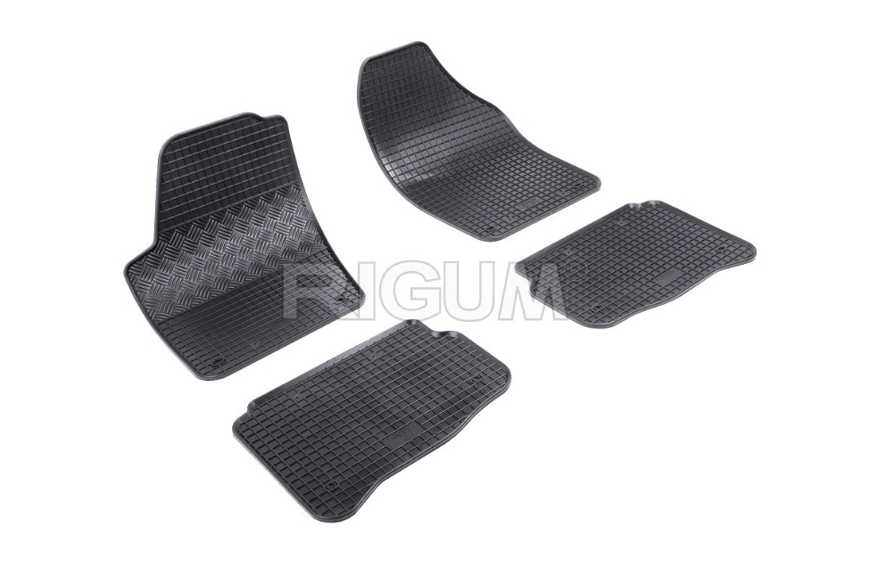 Rigum Tipske gumene patosnice za Volkswagen Fox 2005, Crne