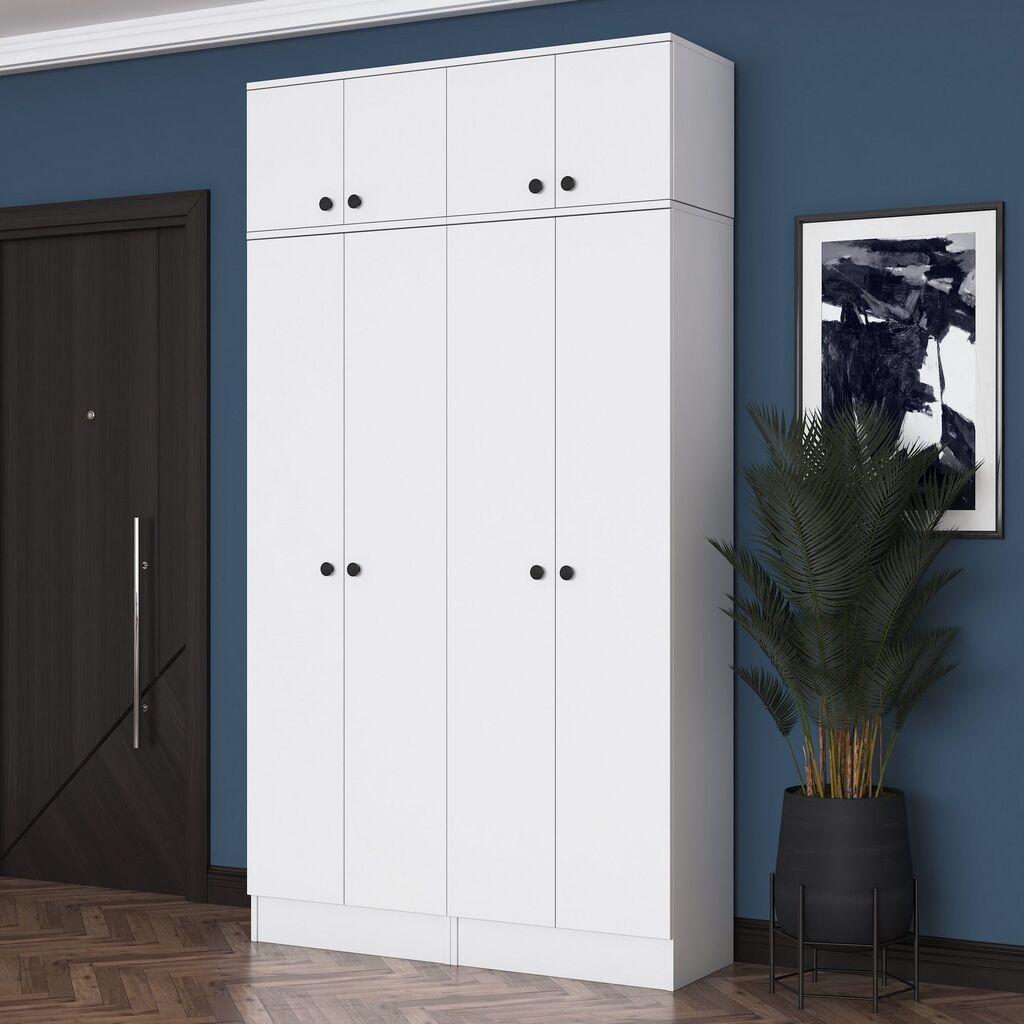 Hanah Home Ormar za hodnik EA146 - 3882, 119,6x226,4x37,5 cm, Beli