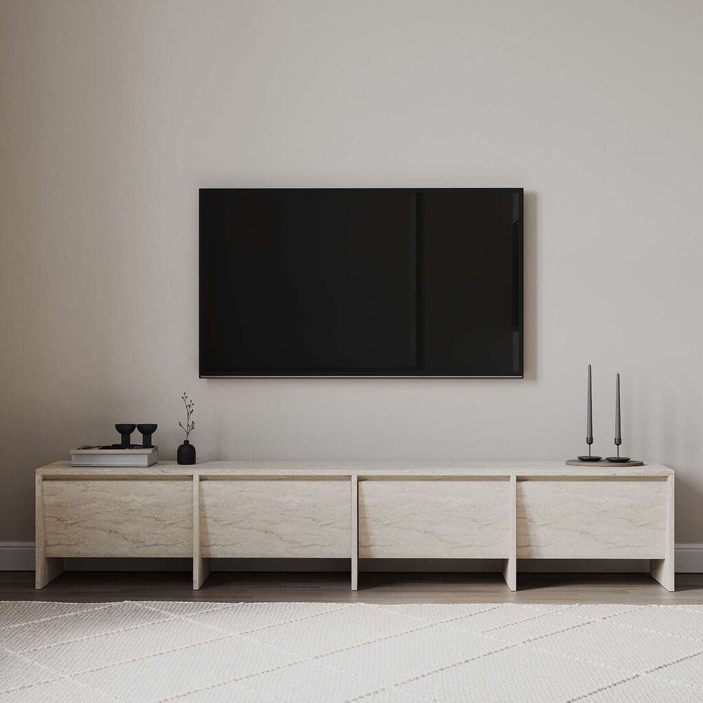Hanah Home TV Komoda Laris 180, 180x40x35 cm, Bež